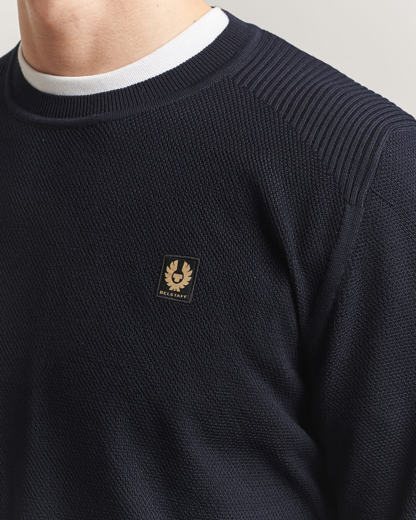 Men | Sweaters & Knitwear | Belstaff | Coast Knitted Crew Neck Dark Ink