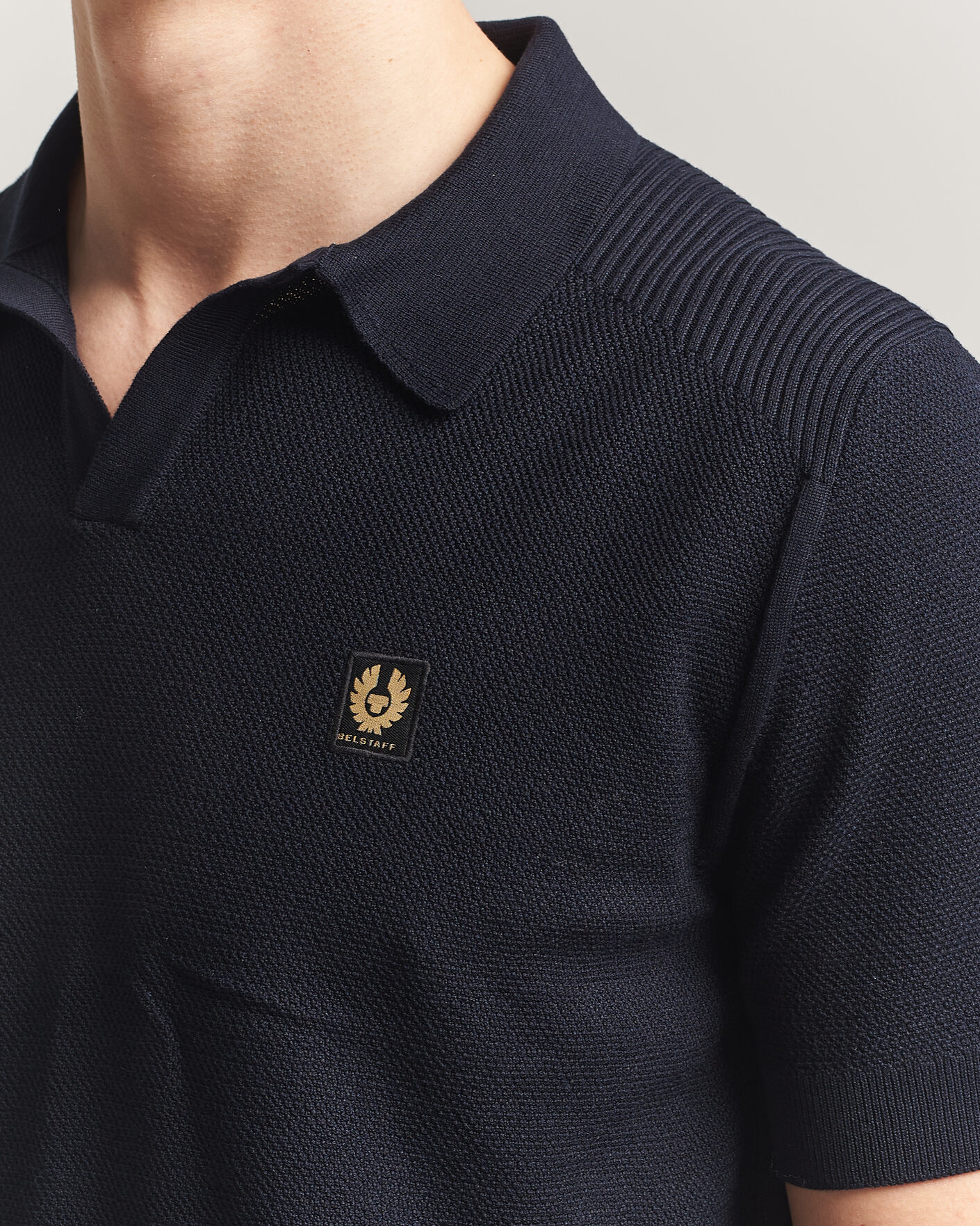 Men | Polo Shirts | Belstaff | Coast Knitted Polo Dark Ink