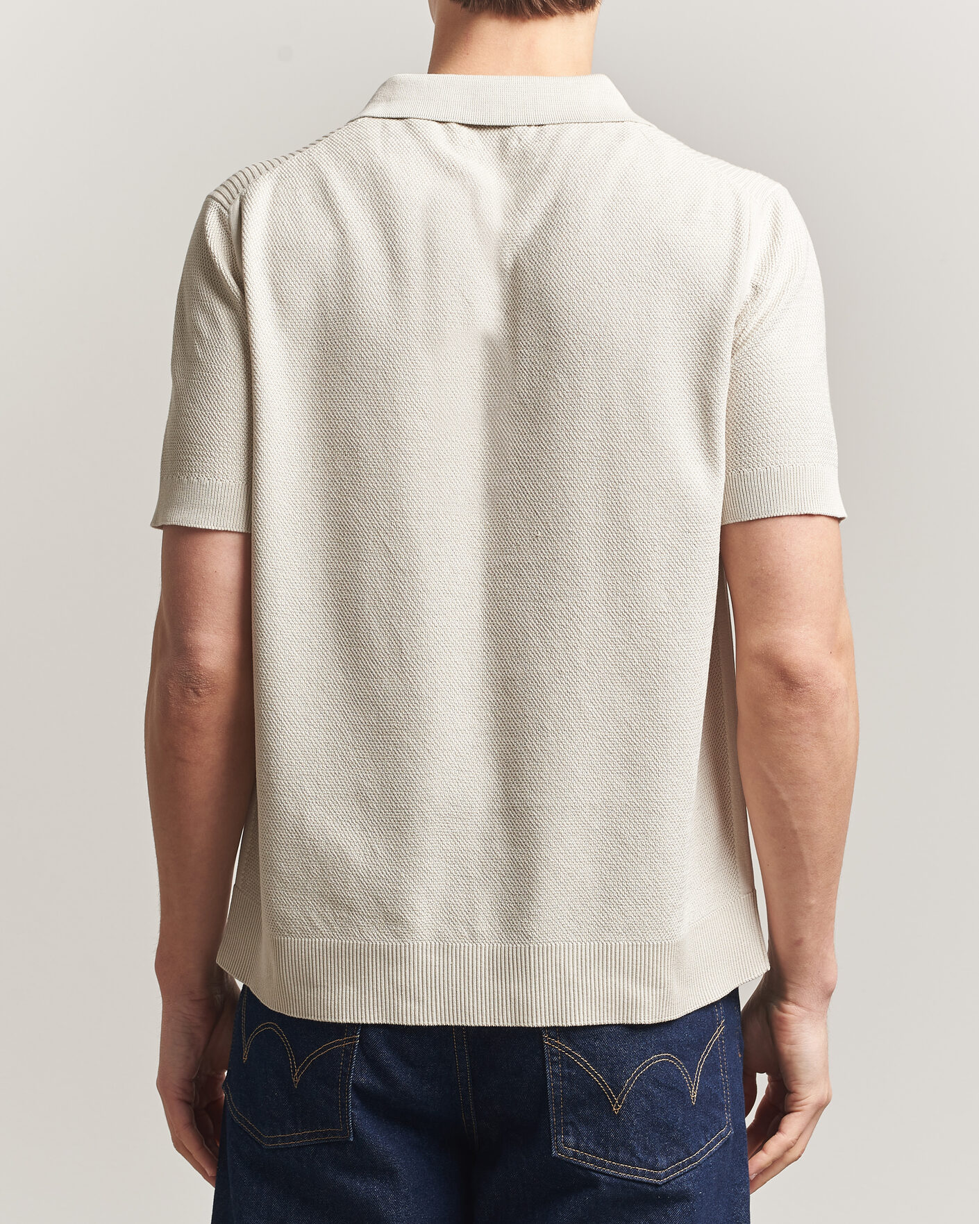 Men | Polo Shirts | Belstaff | Coast Knitted Polo Silver Birch