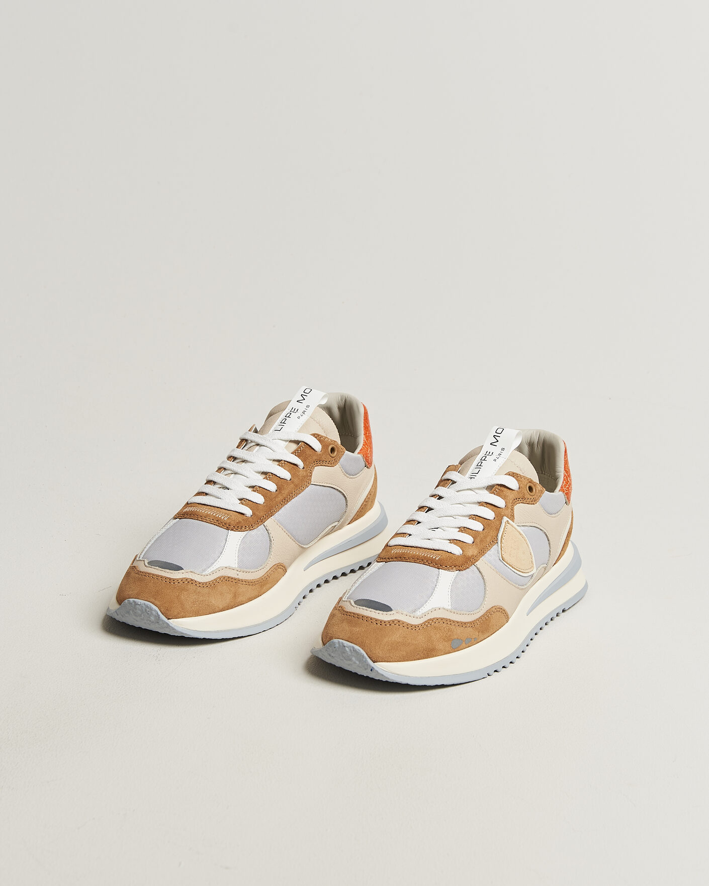 Men | Sneakers | Philippe Model | Olympique Running Sneaker Grey/Brown