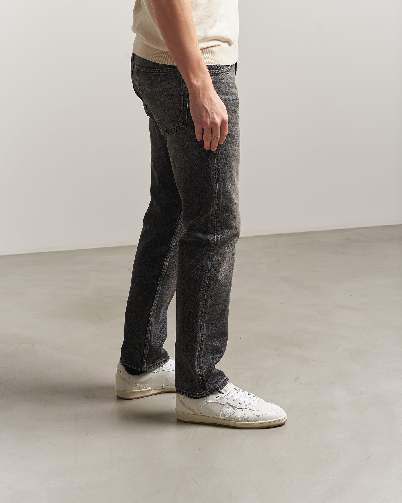 Men | Sneakers | Philippe Model | Pgal Low Leather Sneaker White