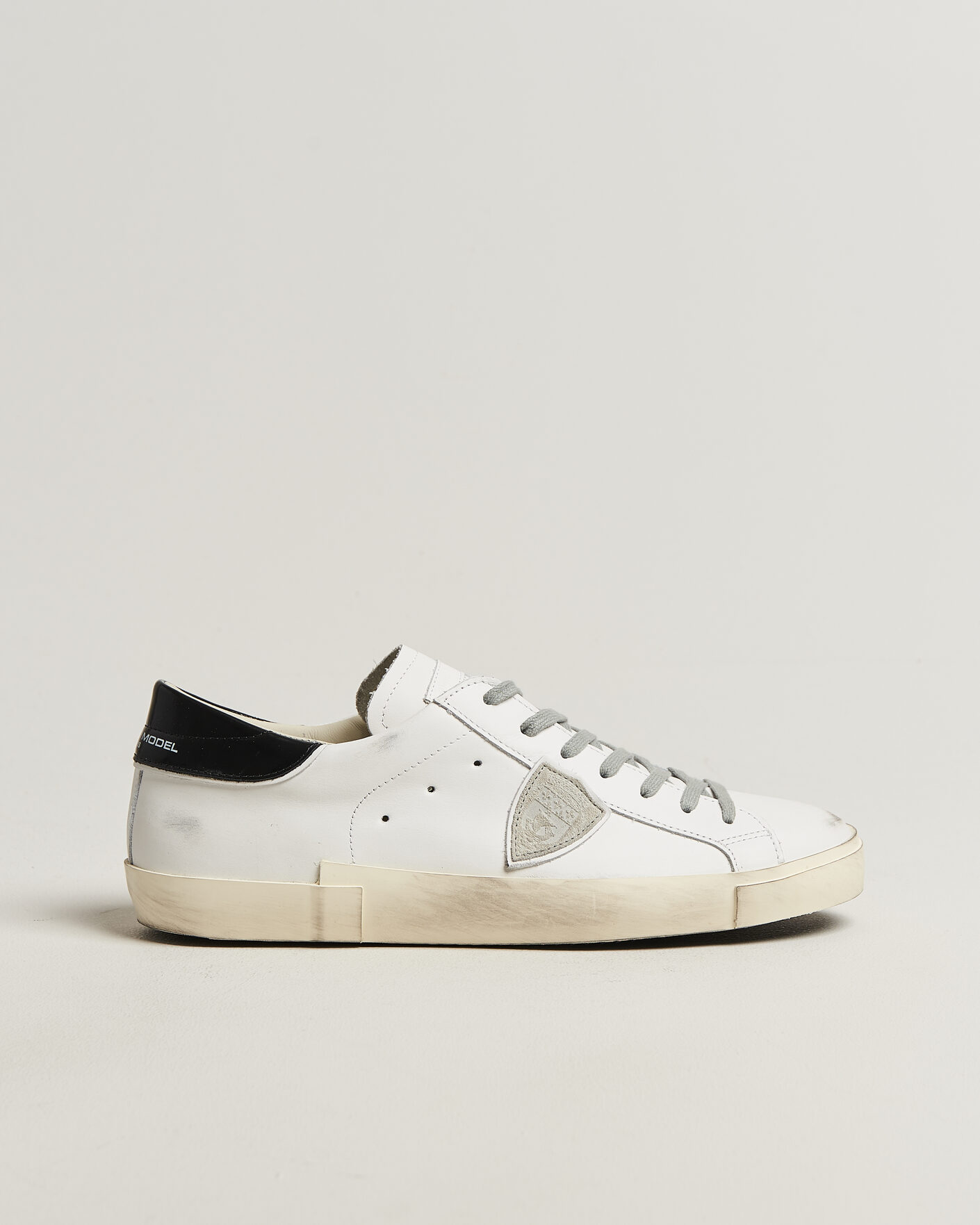 Men | Sneakers | Philippe Model | PRSX Low Top Canvas Mix Sneaker White/Black