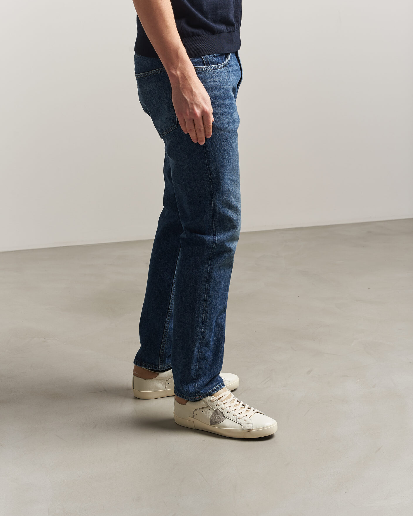 Men | Sneakers | Philippe Model | PRSX Low Top Canvas Mix Sneaker White/Beige