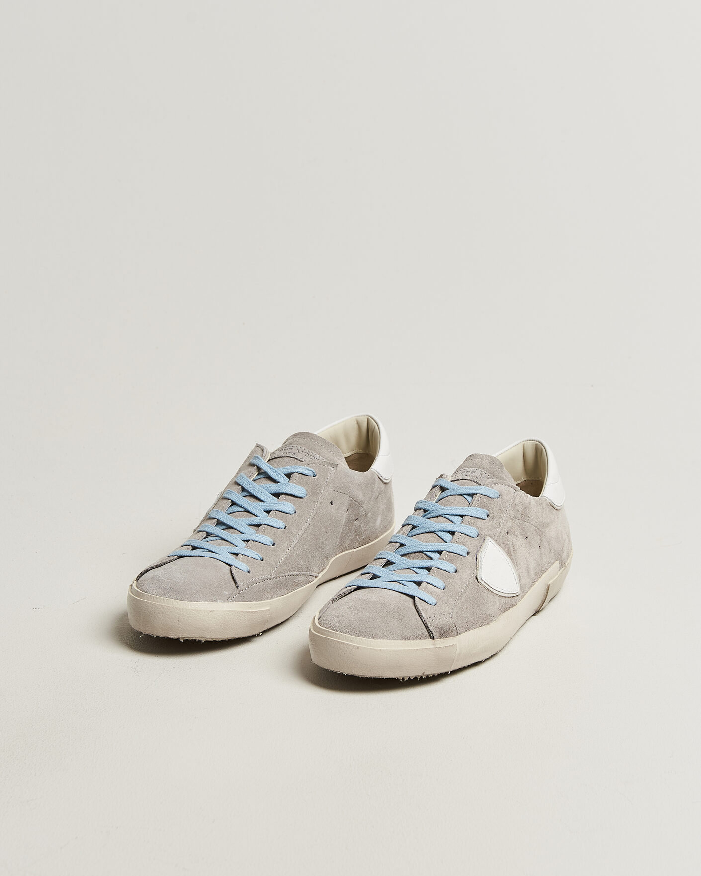 Men | Sneakers | Philippe Model | PRSX Low Top Canvas Mix Sneaker Grey/White