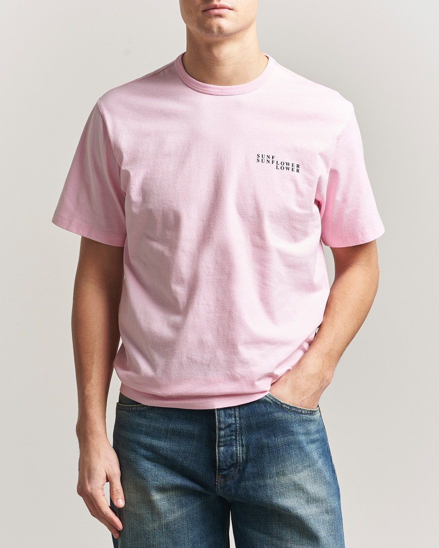 Men | T-Shirts | Sunflower | Logo T-Shirt Pink