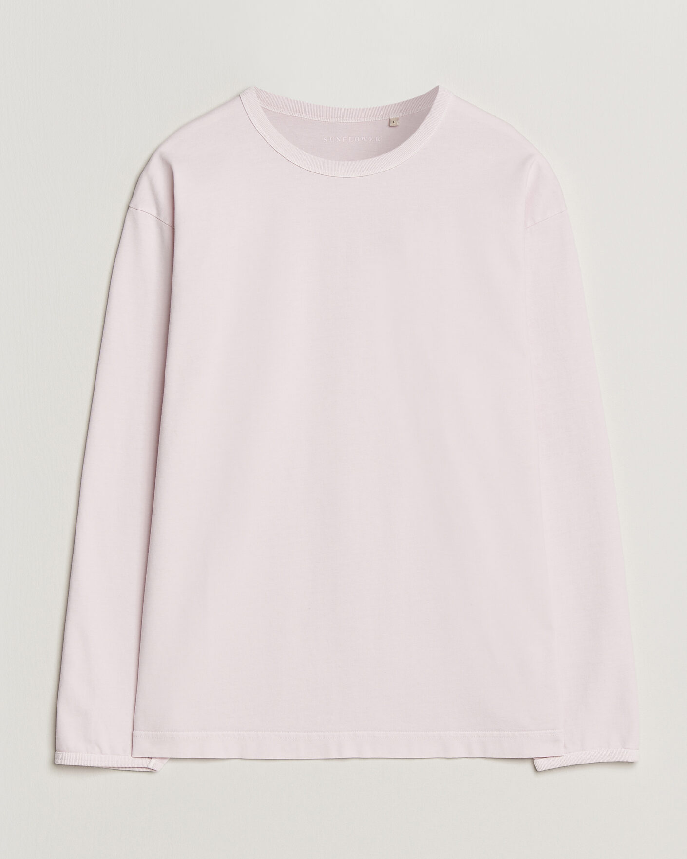 Men | T-Shirts | Sunflower | Heavy Jersey Long Sleeve T-Shirt Pink