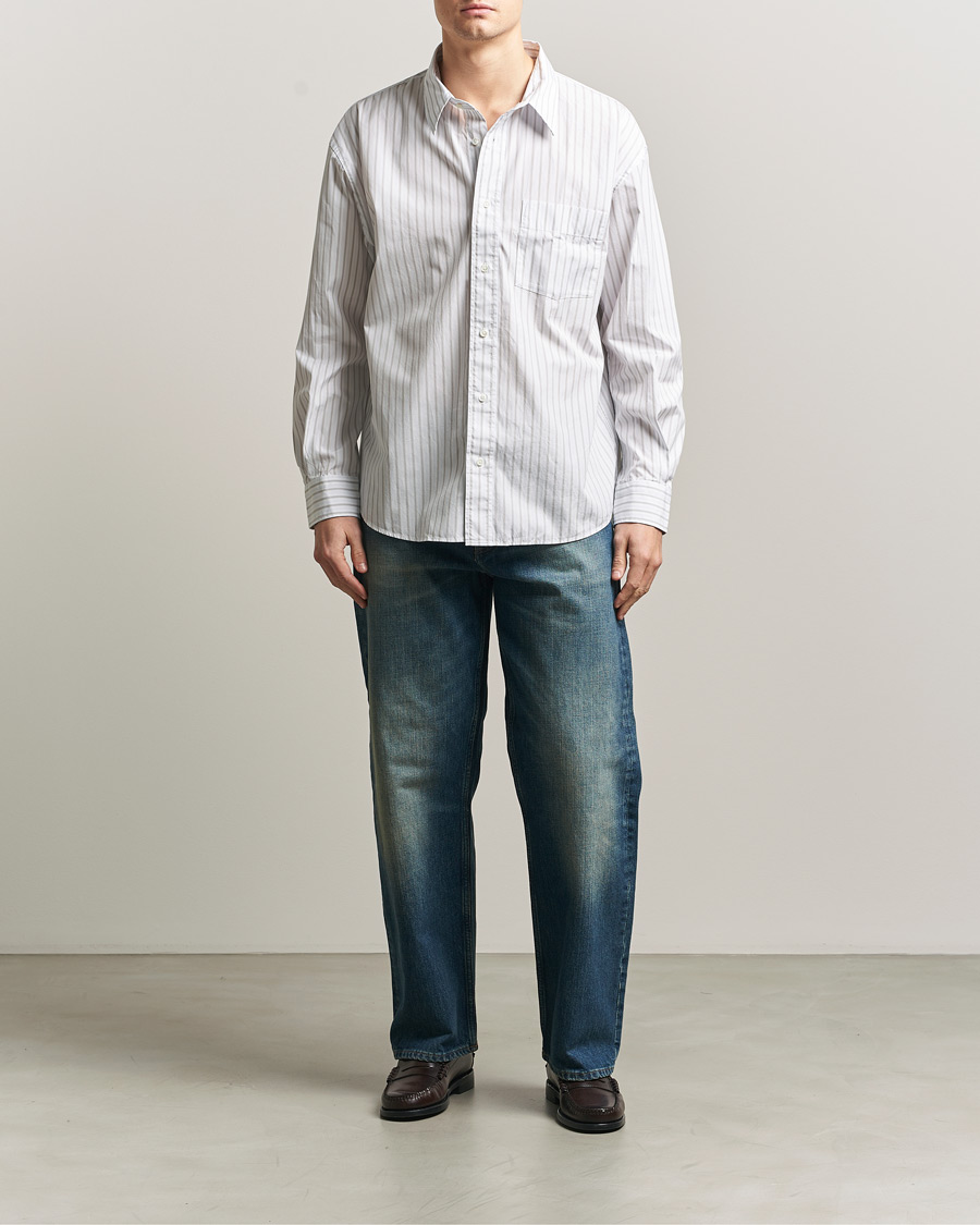 Men | Shirts | Sunflower | New Base Shirt Blue Stripe