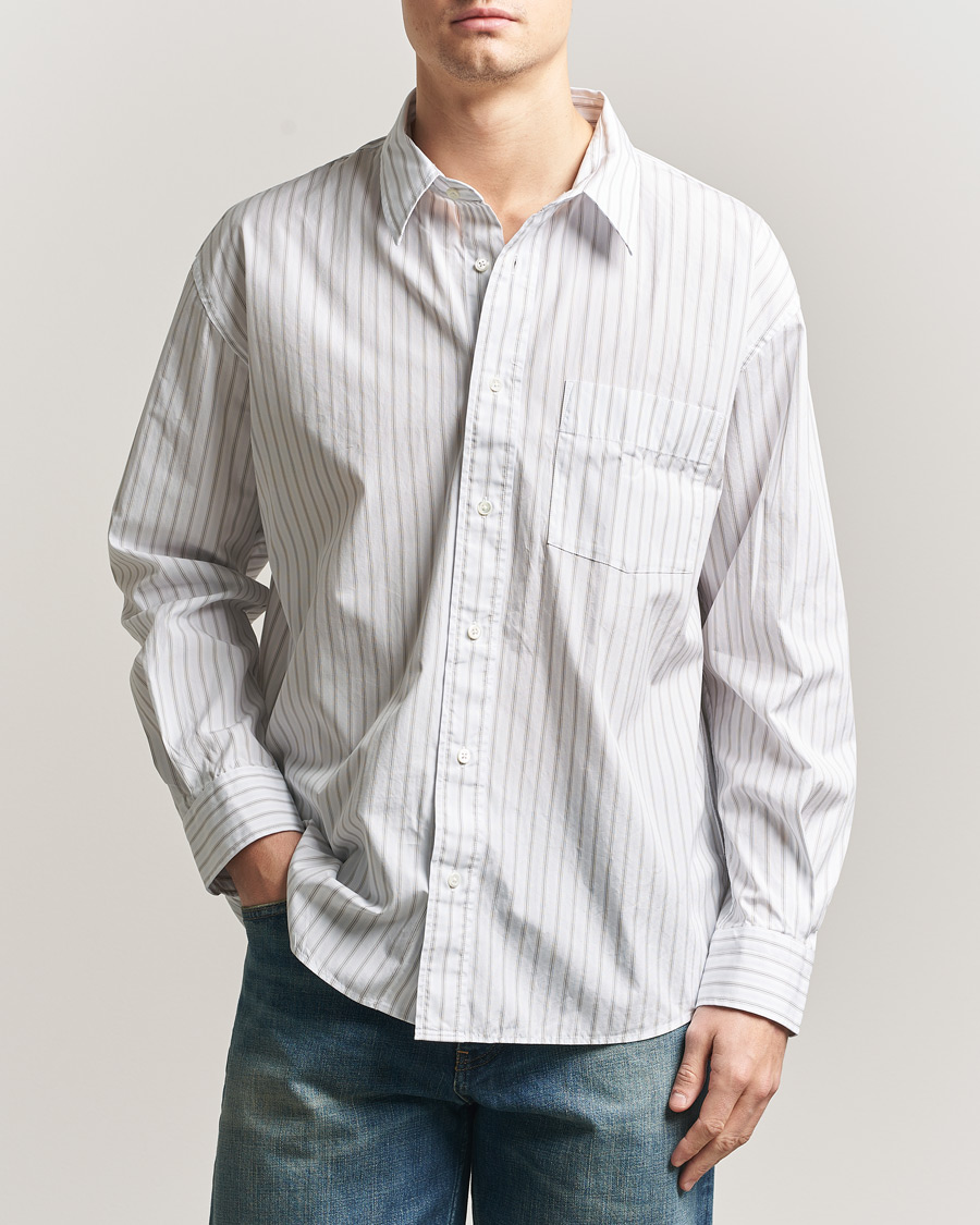 Men | Shirts | Sunflower | New Base Shirt Blue Stripe