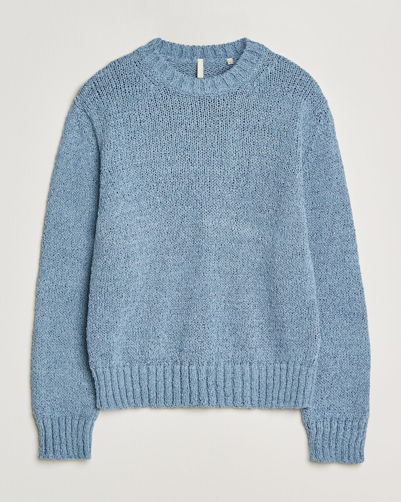 Sunflower Frederik Cotton Blend Sweater Light Blue at CareOfCarl.com