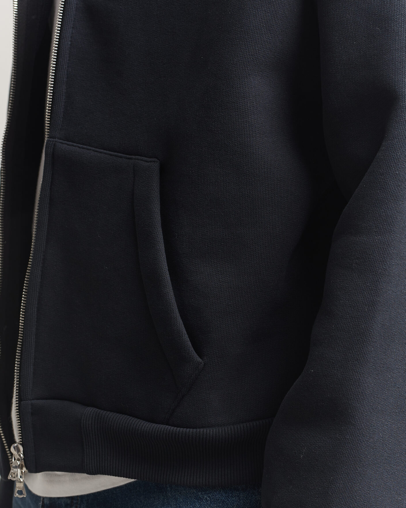 Men | Sweaters & Knitwear | Sunflower | Hooded Sweat Jacket Black