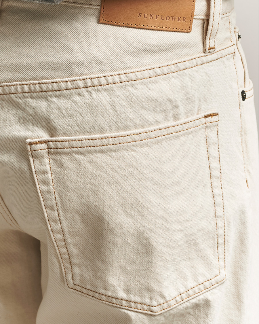 Sunflower Loose Jeans Ecru Contrast at CareOfCarl.com