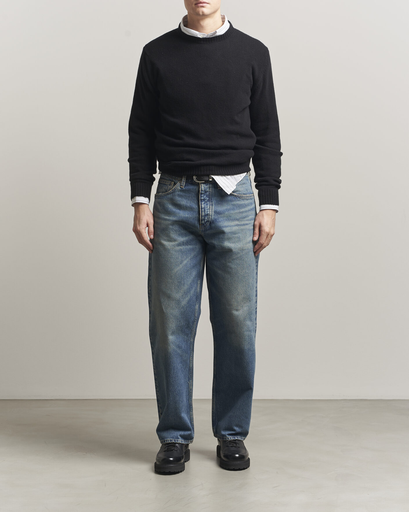 Men | Jeans | Sunflower | Loose Jeans Dark Blue Vintage