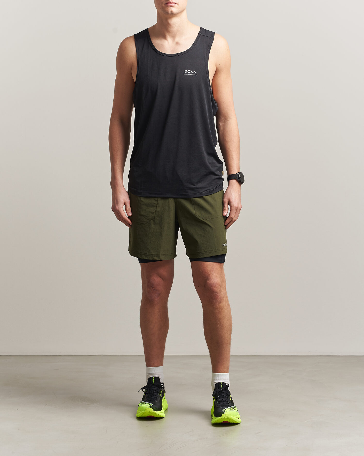 Men | T-Shirts | DOXA | Rerun Singlet Black