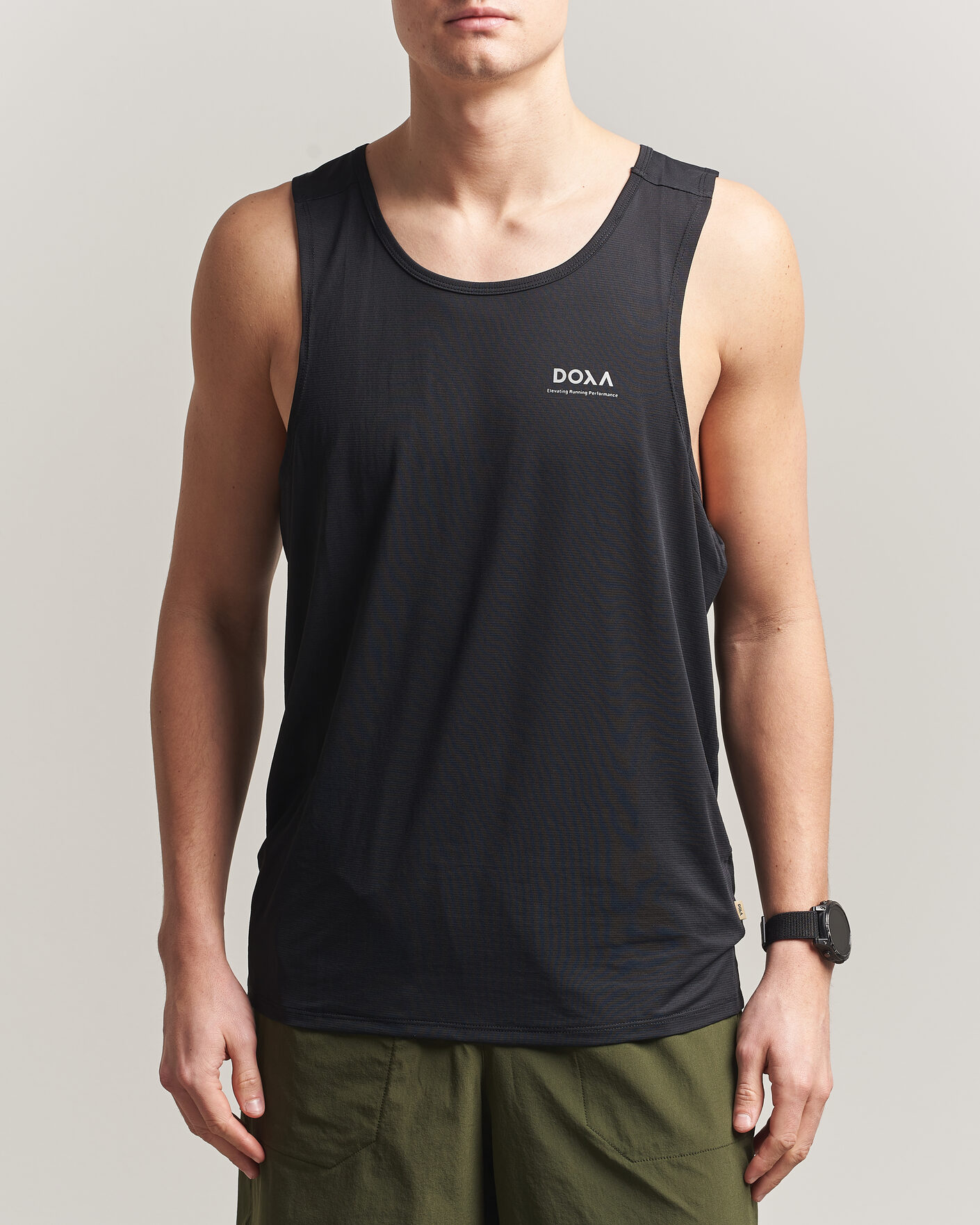 Men | T-Shirts | DOXA | Rerun Singlet Black