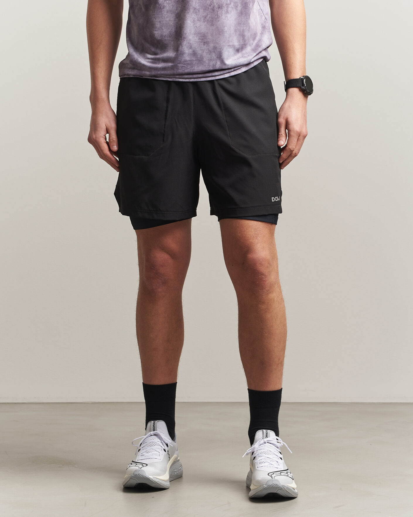 Men | Shorts | DOXA | Rerun 2-In-1 Shorts Black