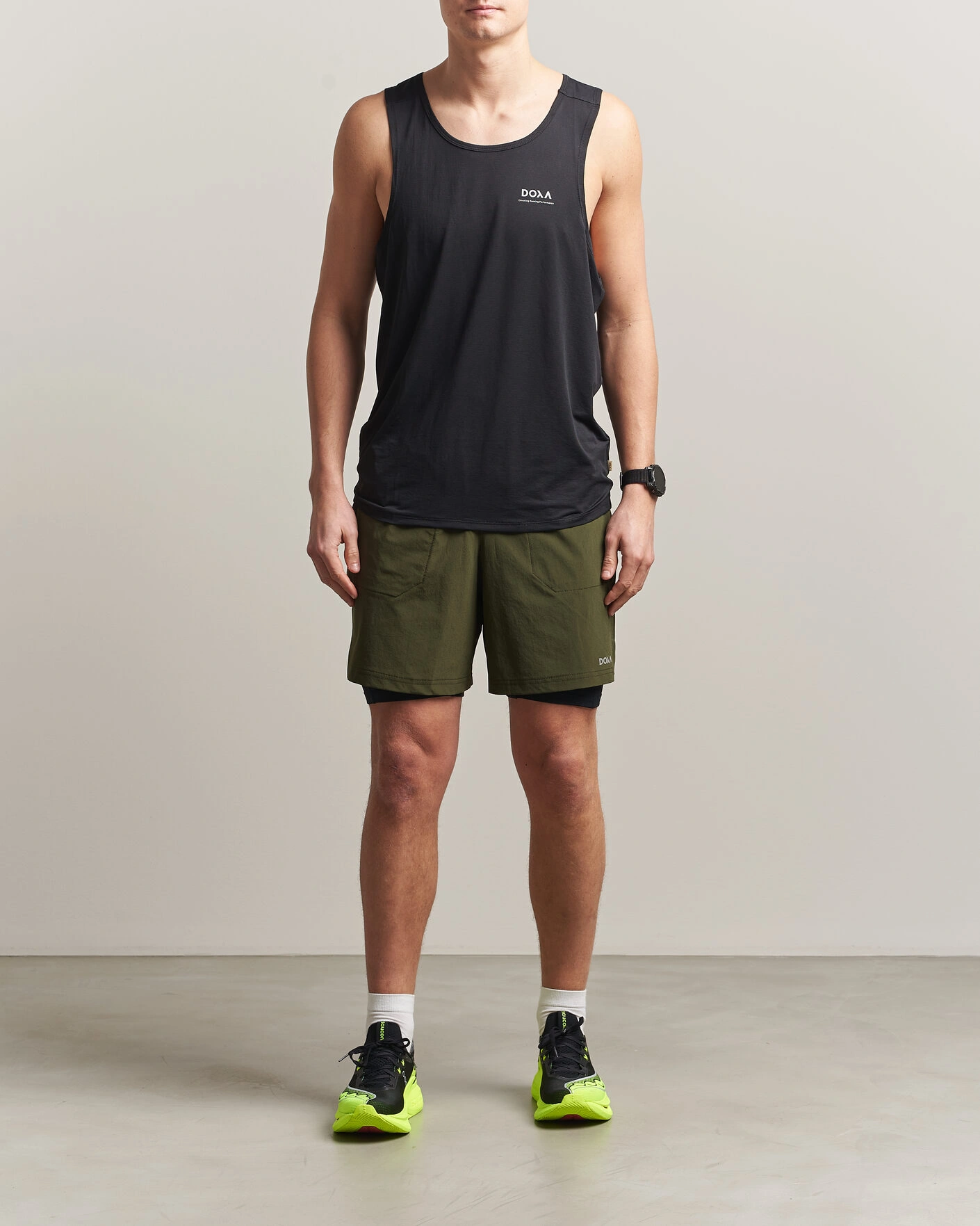 Men | Shorts | DOXA | Rerun 2-In-1 Shorts Forest