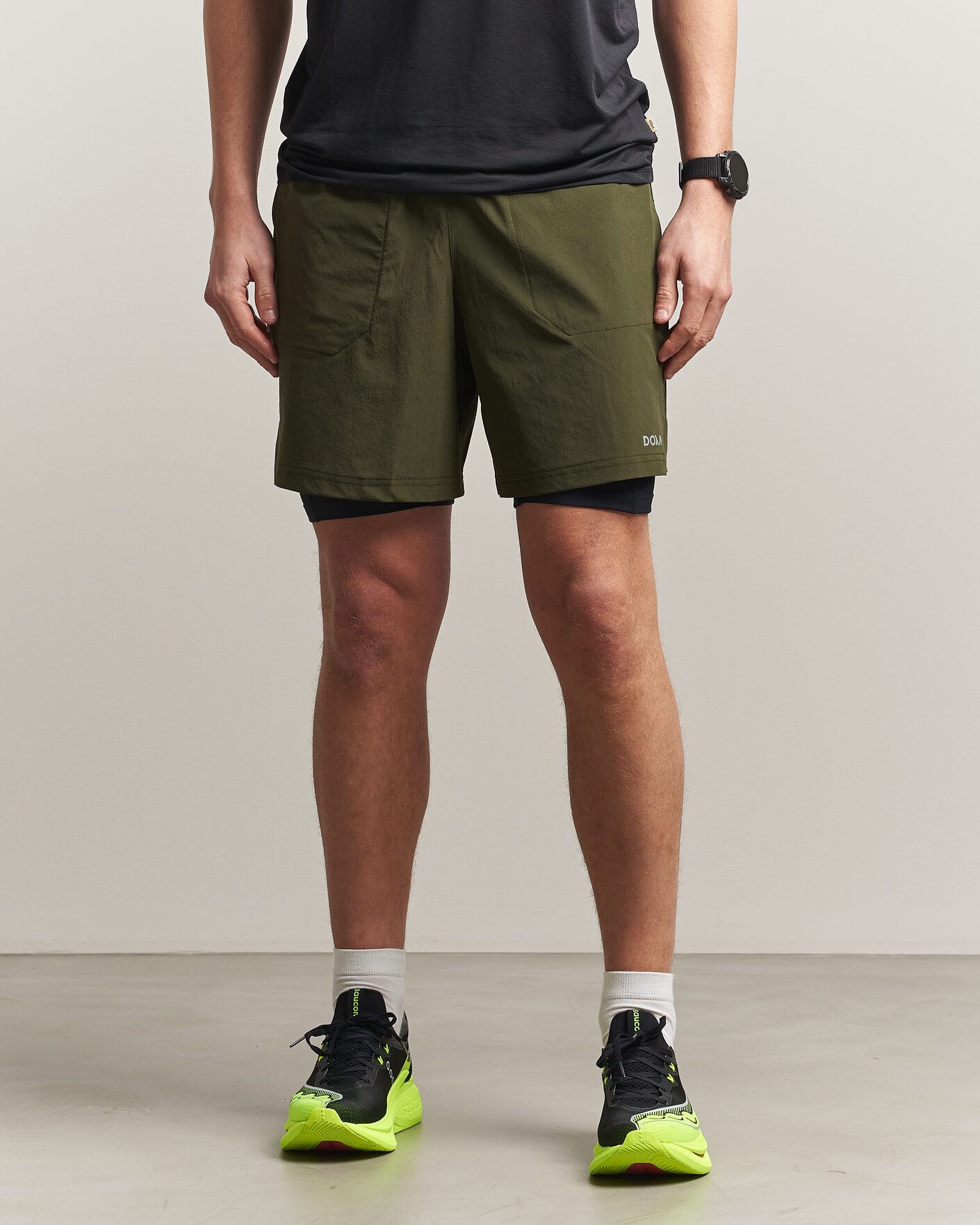 Men | Shorts | DOXA | Rerun 2-In-1 Shorts Forest