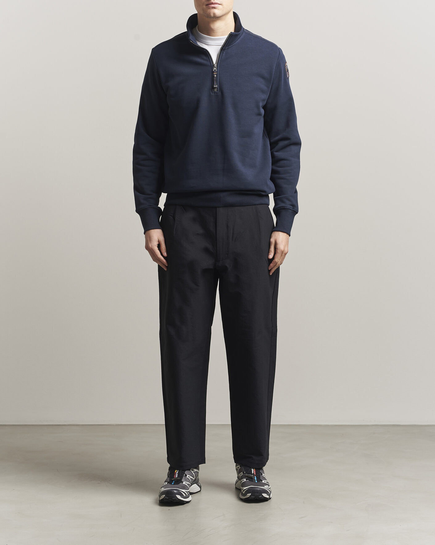 Men | Sweaters & Knitwear | Parajumpers | Broad Peak Super Easy Half Zip Navy