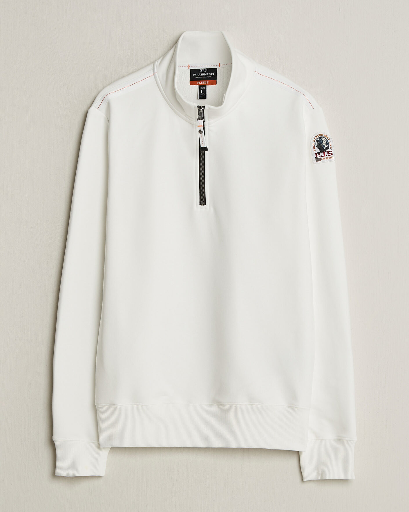 Men | Sweaters & Knitwear | Parajumpers | Broad Peak Super Easy Half Zip White