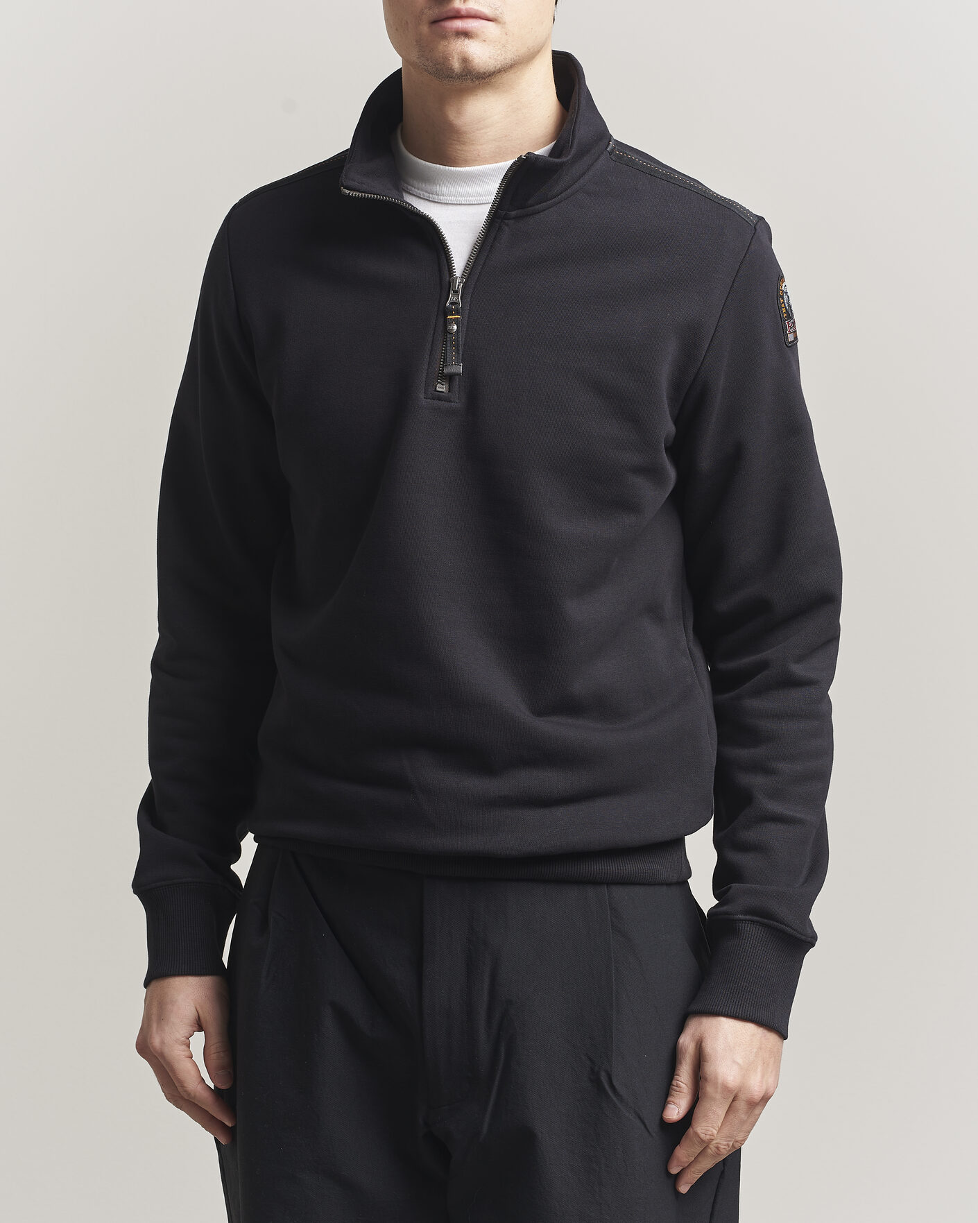 Men | Sweaters & Knitwear | Parajumpers | Broad Peak Super Easy Half Zip Black