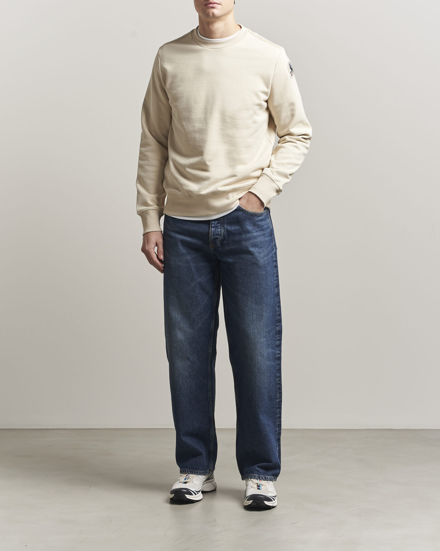 Men | Sweaters & Knitwear | Parajumpers | K2 Super Easy Crew Neck Sweatshirt Bone