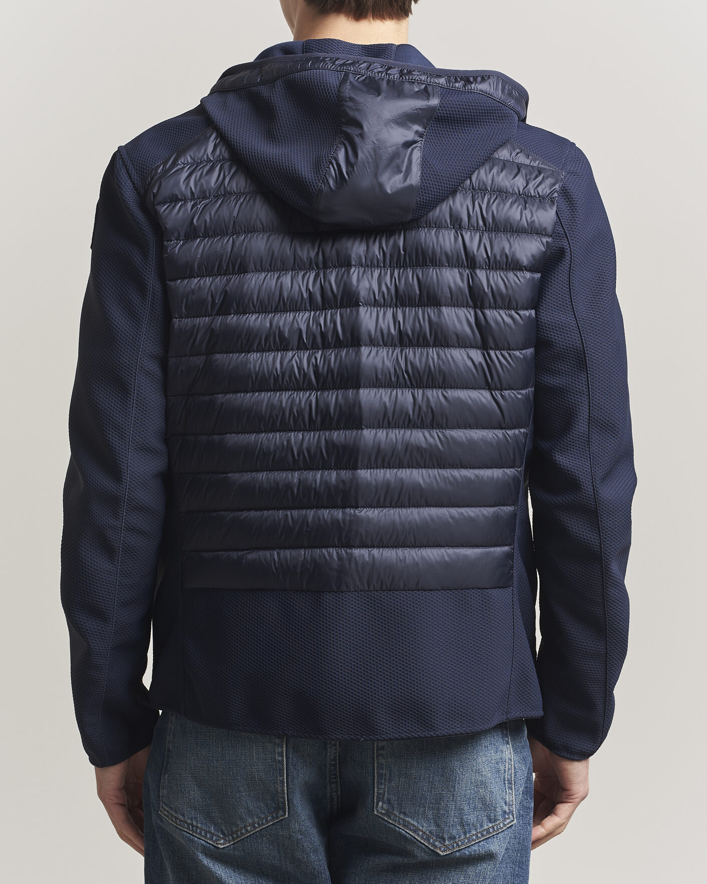 Men | Coats & Jackets | Parajumpers | Nolan Mesh Hooded Hybrid Navy