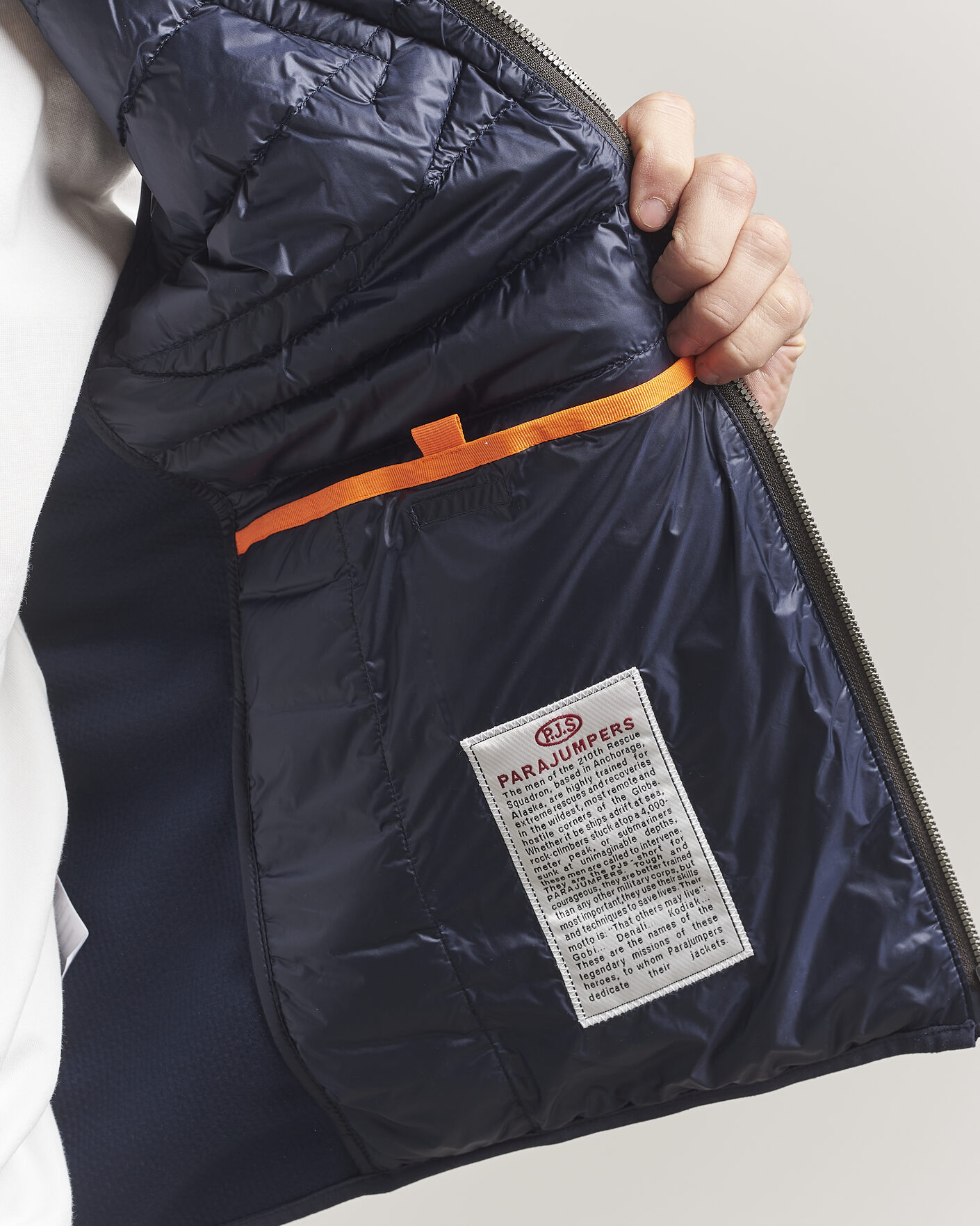 Parajumpers Zavier Hybrid Vest Navy at CareOfCarl.com
