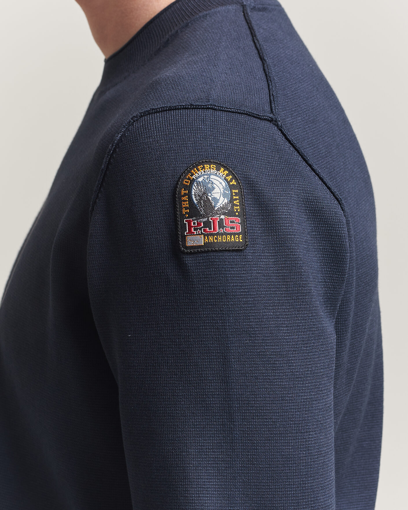 Men | Sweaters & Knitwear | Parajumpers | Basic Braw Knitted Sweater Navy