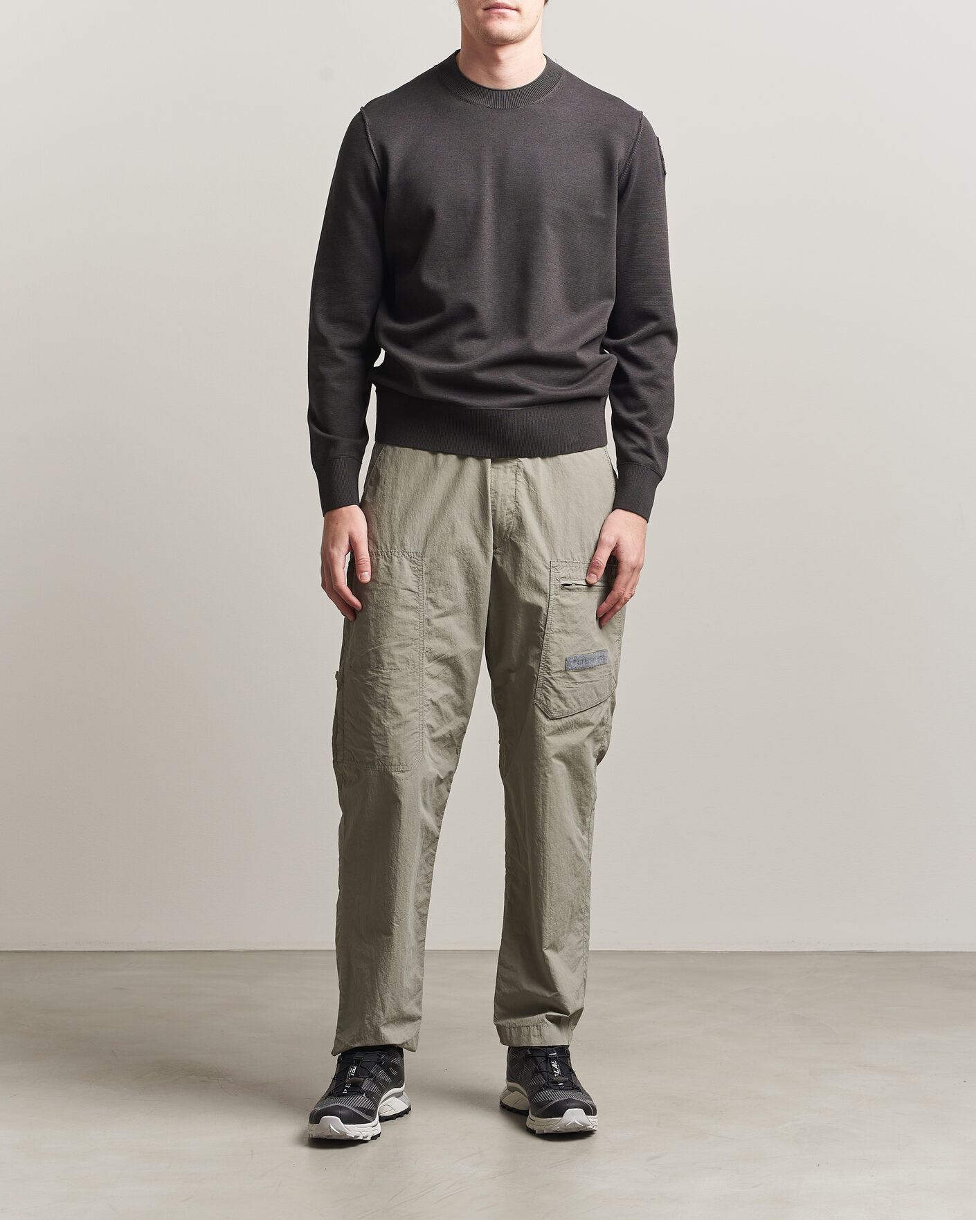 Men | Sweaters & Knitwear | Parajumpers | Basic Braw Knitted Sweater Off Black