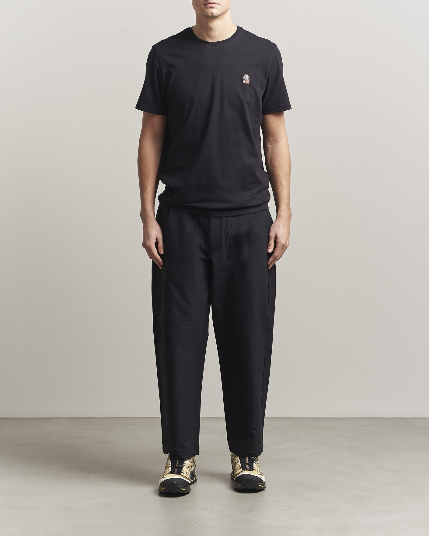 Men | T-Shirts | Parajumpers | Patch Crew Neck T-Shirt Black