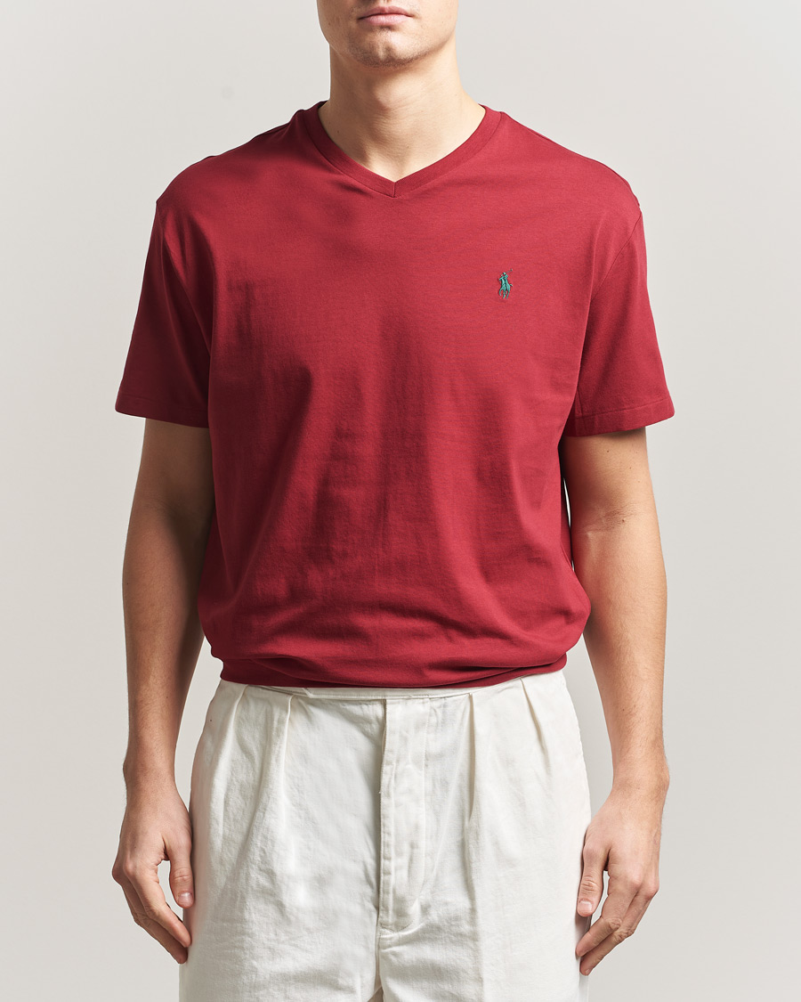 Men | T-Shirts | Polo Ralph Lauren | Crew Neck T-Shirt Heritage Red