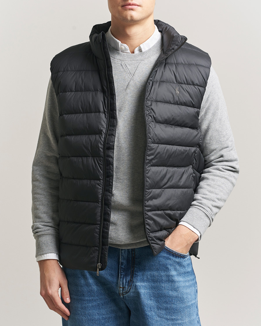 Polo Ralph Lauren Matte Insulated Vest Black at CareOfCarl.com