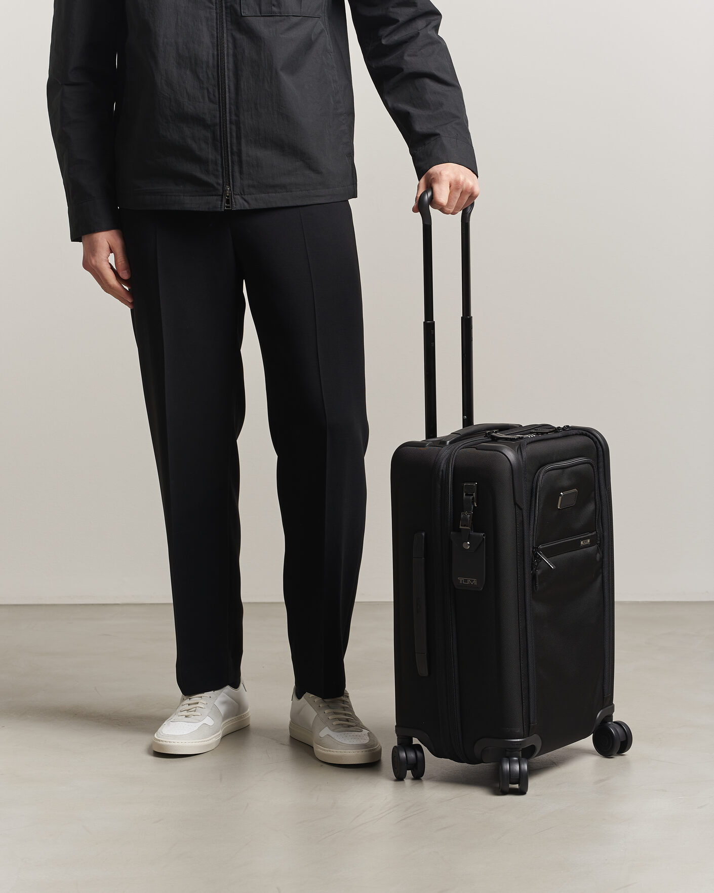 TUMI Alpha 4 Dual Access Expansion Cross Over Black at CareOfCarl.com