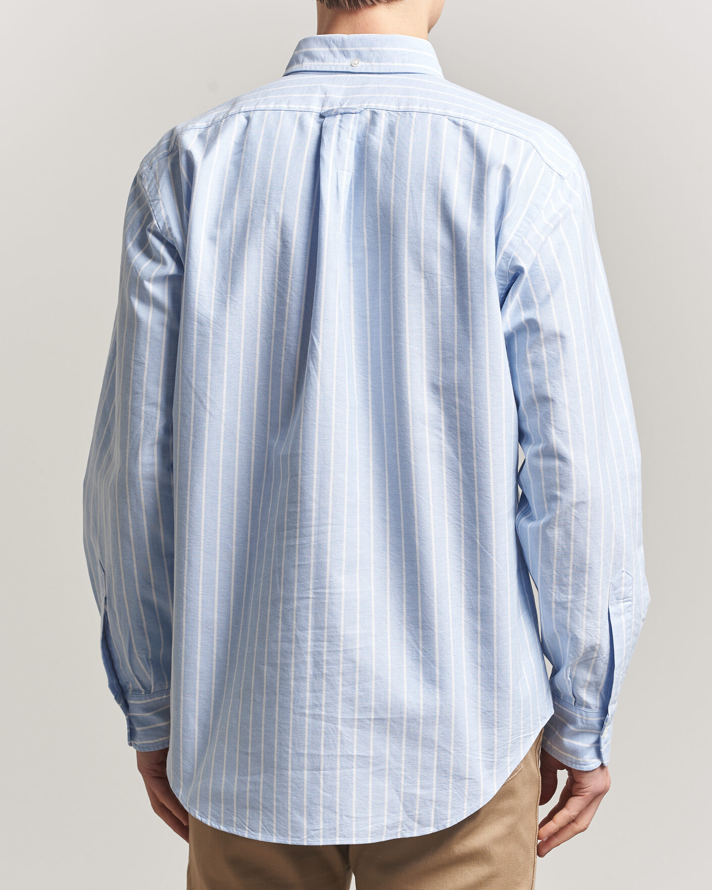 Men | Shirts | Kamakura Shirts | Vintage Ivy Oxford BD Shirt Blue Blazer Stripe