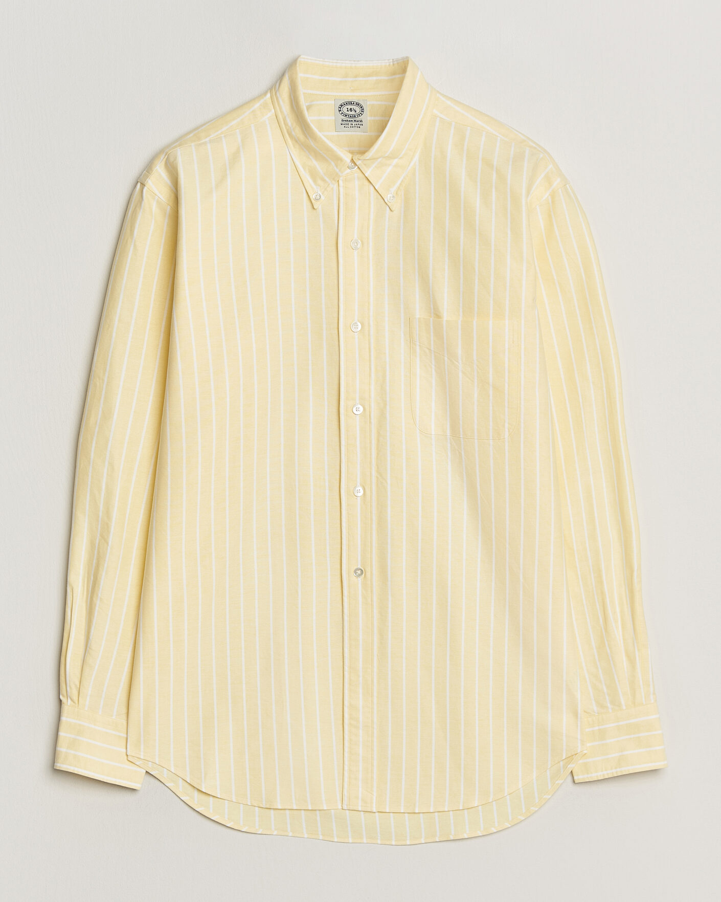 Kamakura Shirts Vintage Ivy Oxford BD Shirt Yellow Blazer Stripe