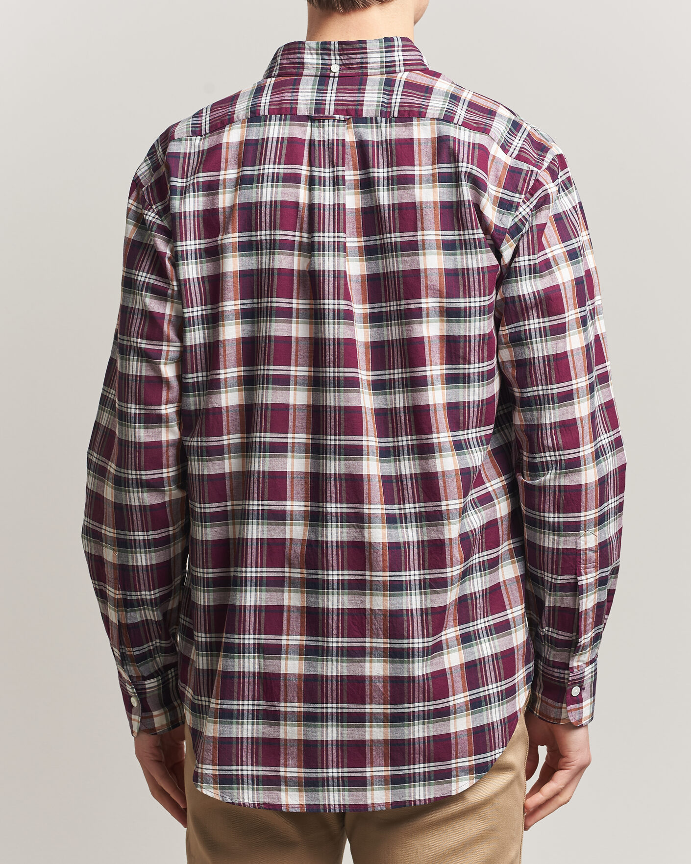 Men | Shirts | Kamakura Shirts | Vintage Ivy Button Down Shirt Red Madras