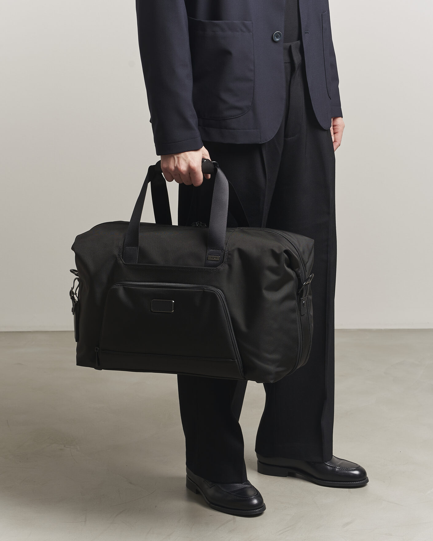 TUMI Alpha 4 Double Expansion Duffle Bag Black at CareOfCarl.com