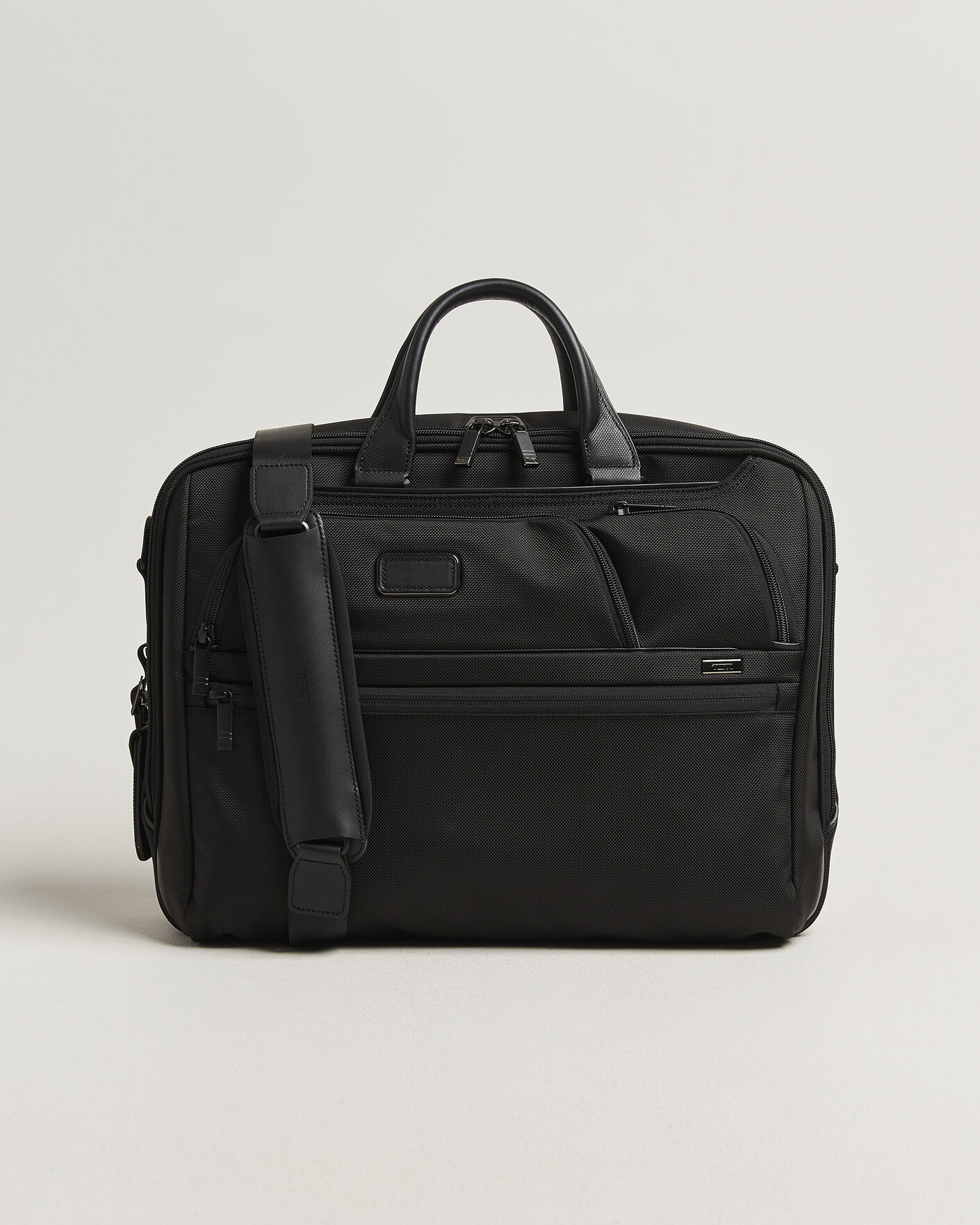 TUMI Alpha 4 Large Briefcase Black at CareOfCarl.com