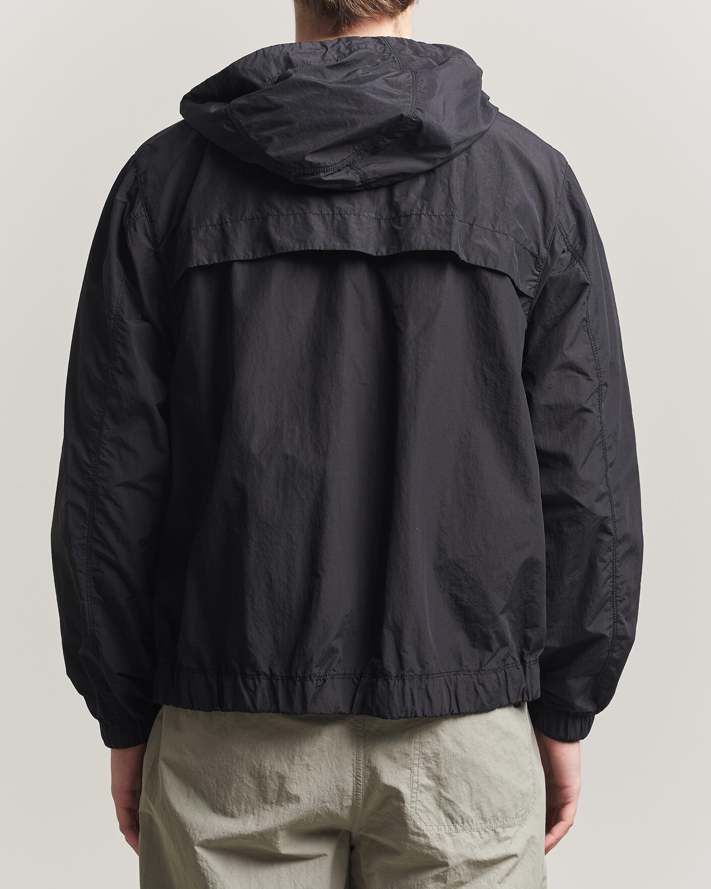 Parajumpers Rube Smash Peached Nylon Hooded Jacket Black at