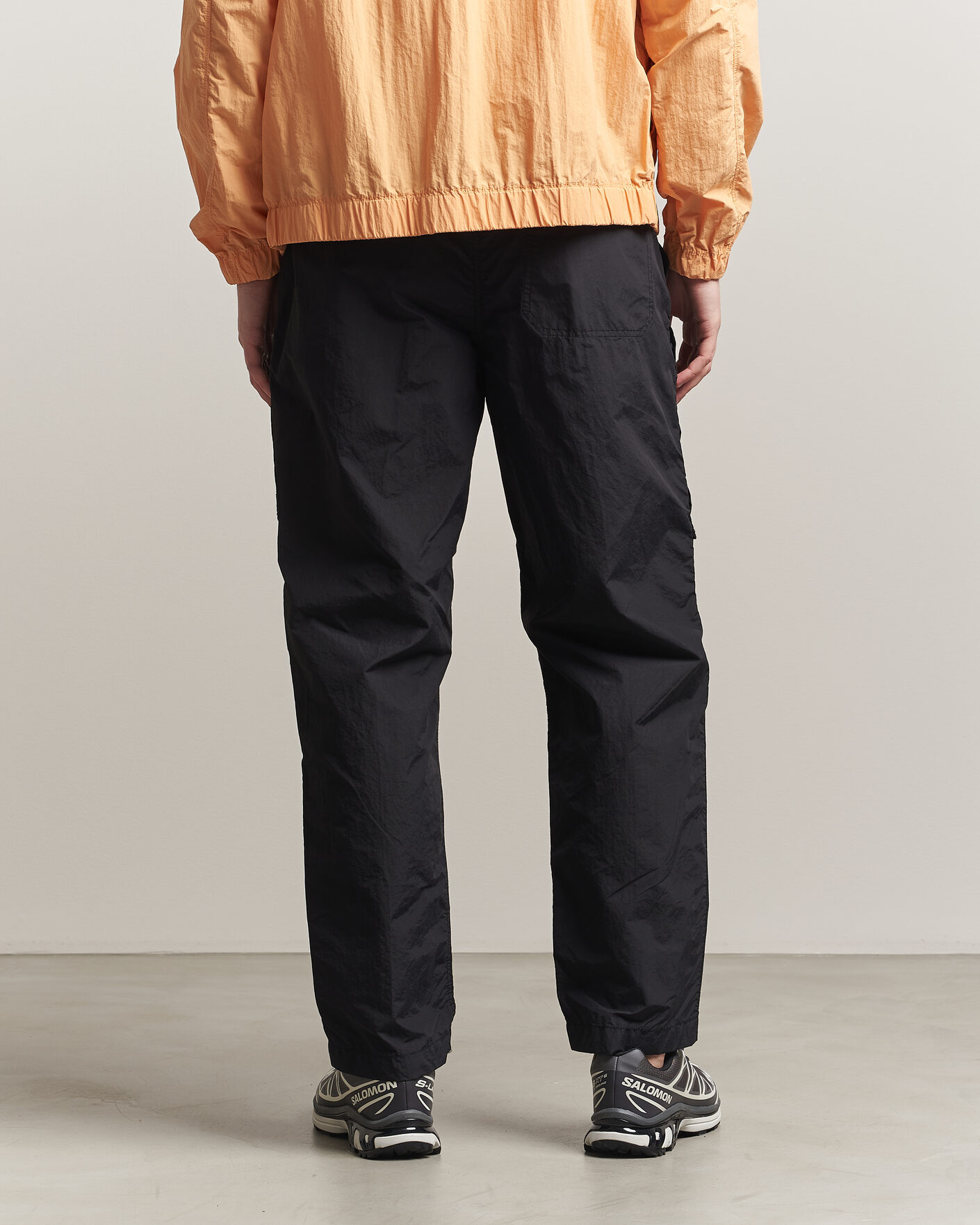 Men | Trousers | Parajumpers | Lovel Smash Peached Nylon Pants Black