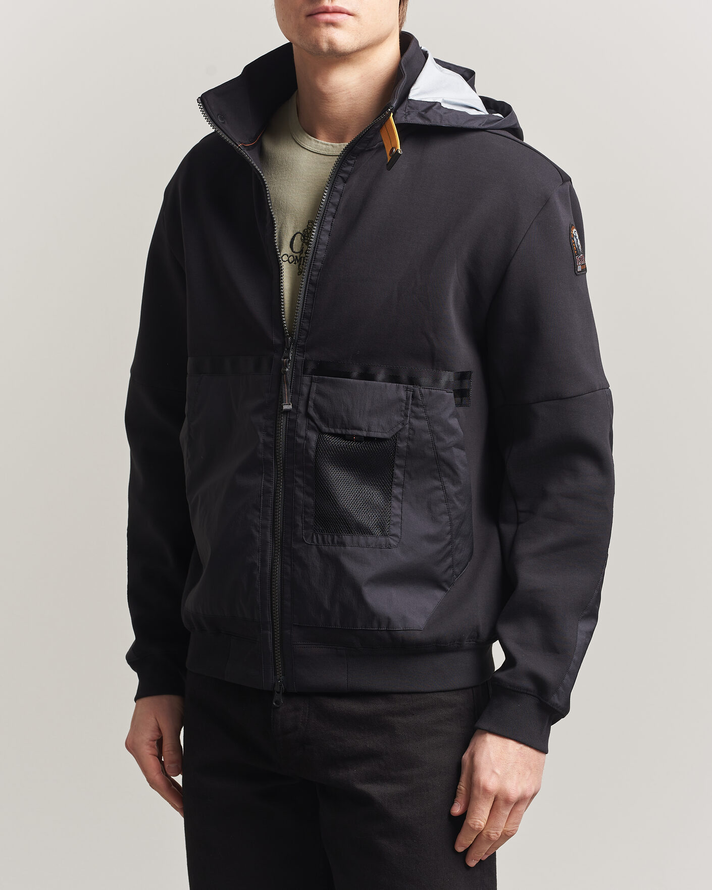 Parajumpers Kouga Evo Fleece Hooded Hybrid Jacket Black at