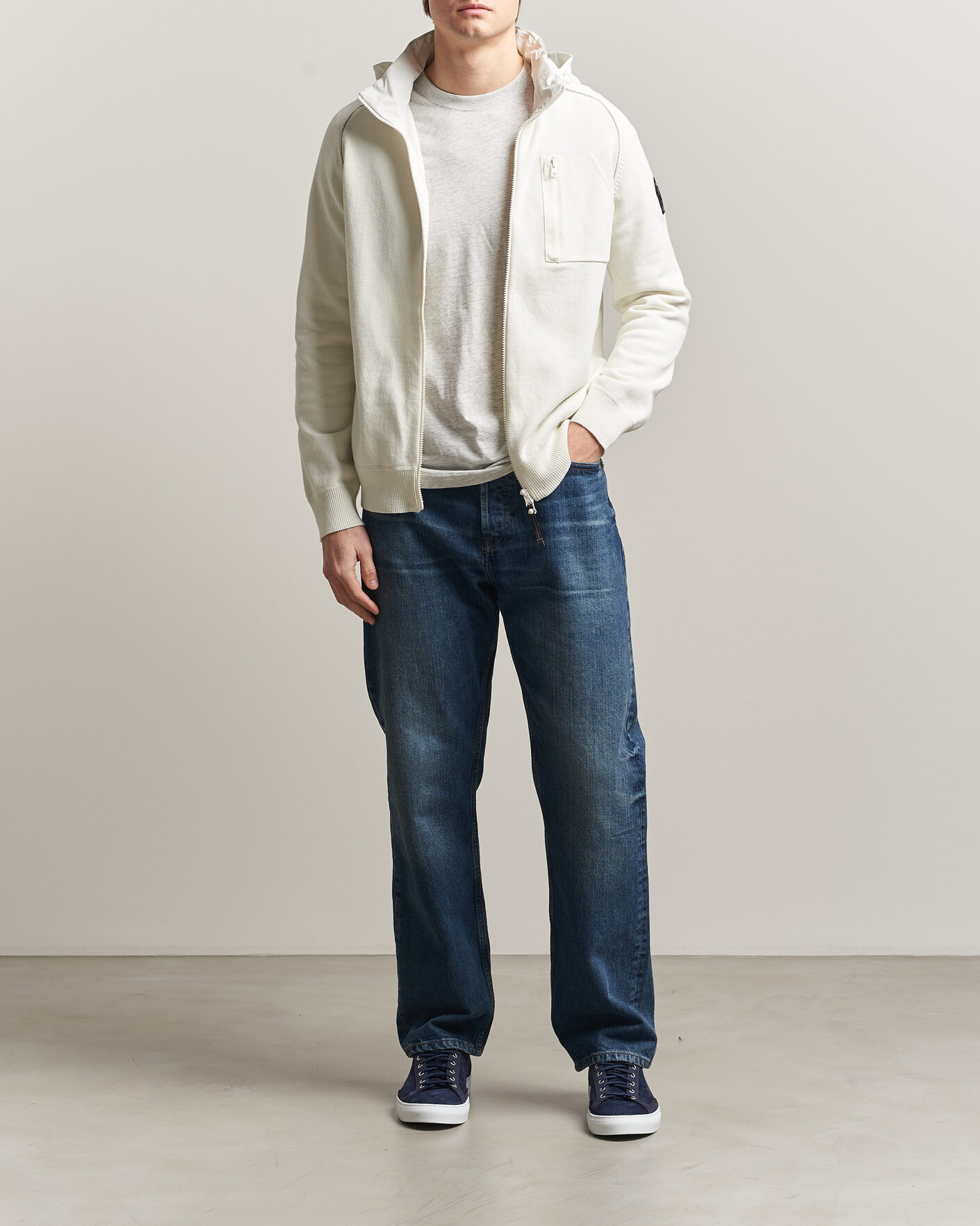 Men | Coats & Jackets | Parajumpers | Bargany Rescue Knitted Hybrid Jacket Star White