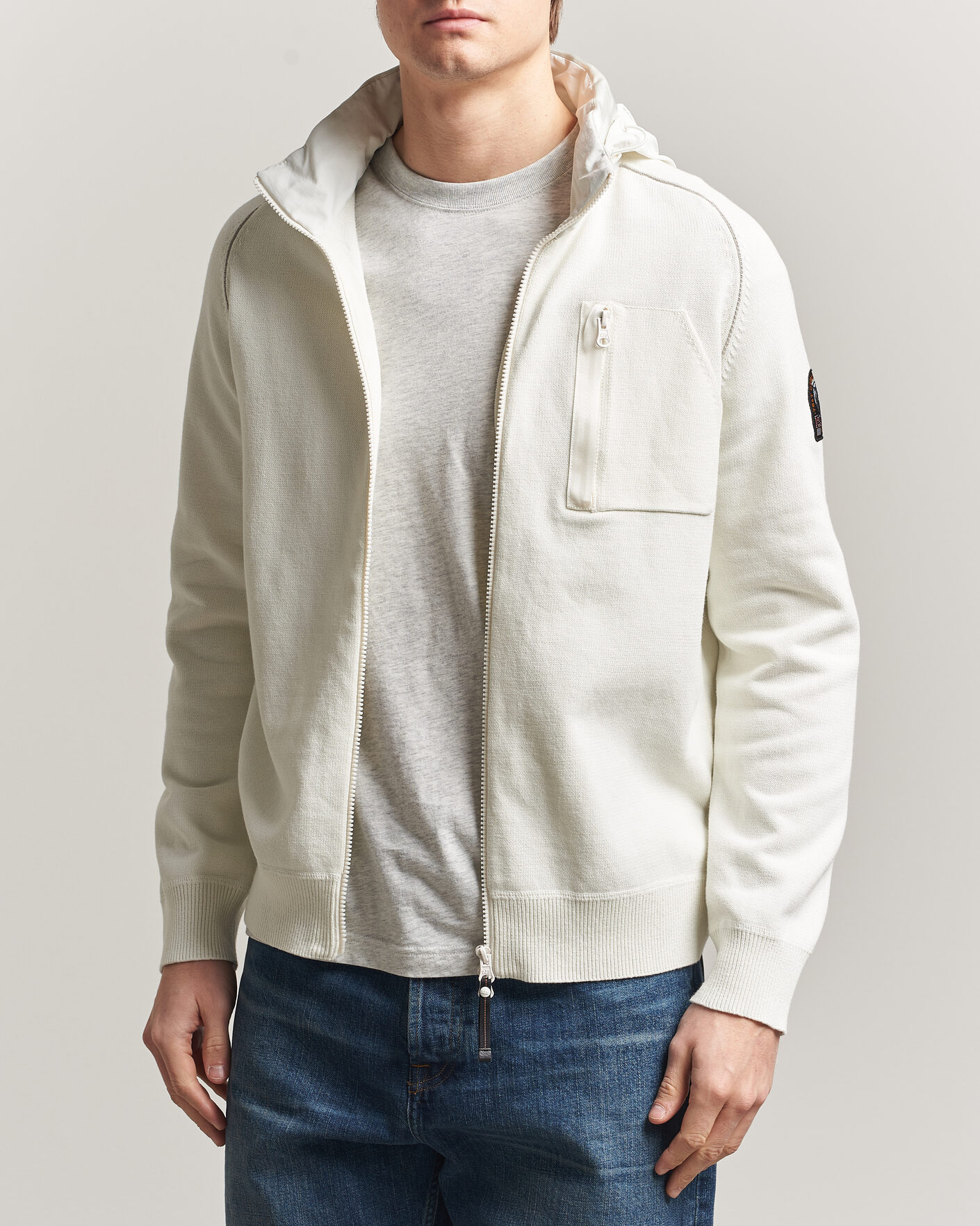 Men | Coats & Jackets | Parajumpers | Bargany Rescue Knitted Hybrid Jacket Star White