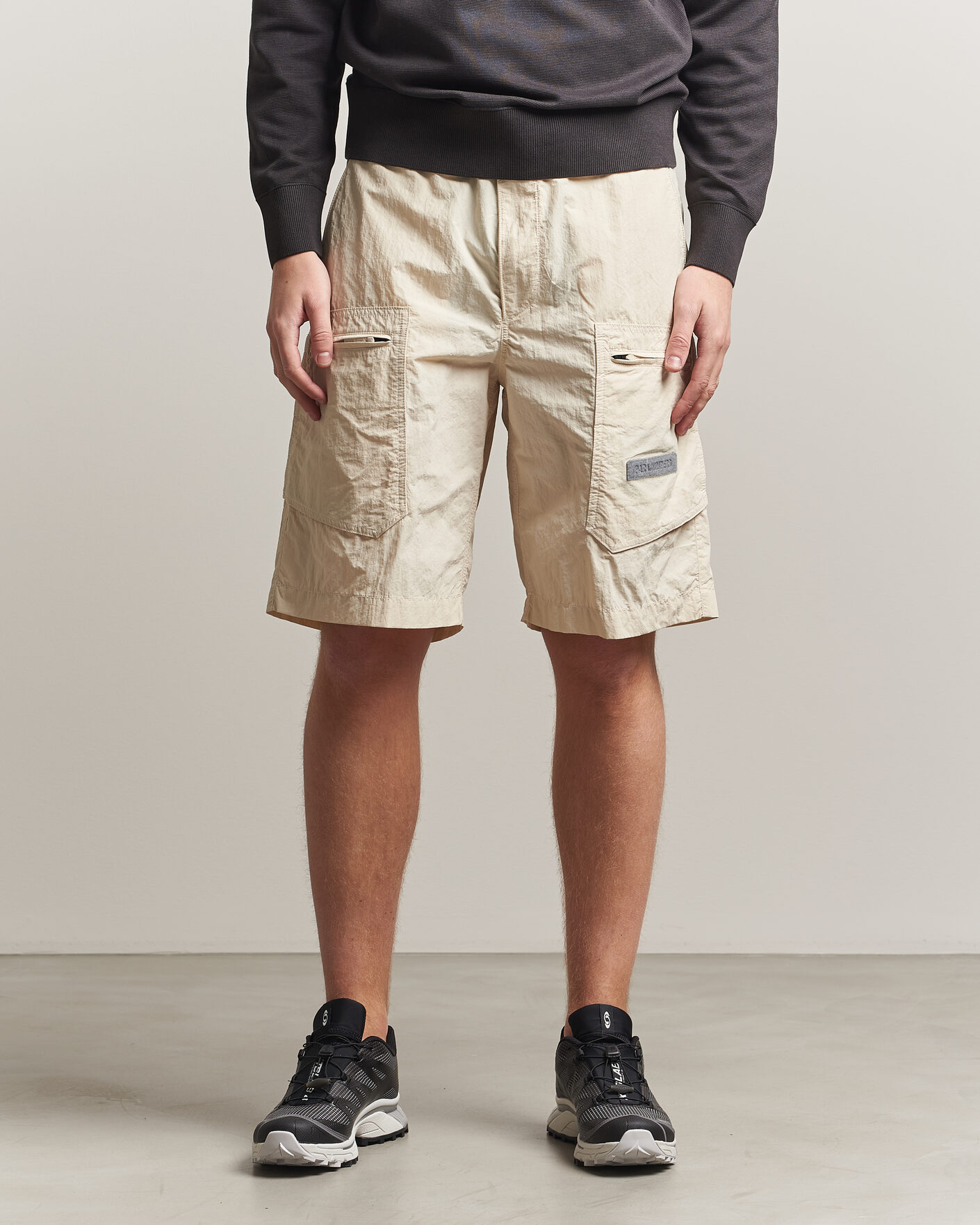 Men | Shorts | Parajumpers | Lex Smash Peached Nylon Shorts Bone