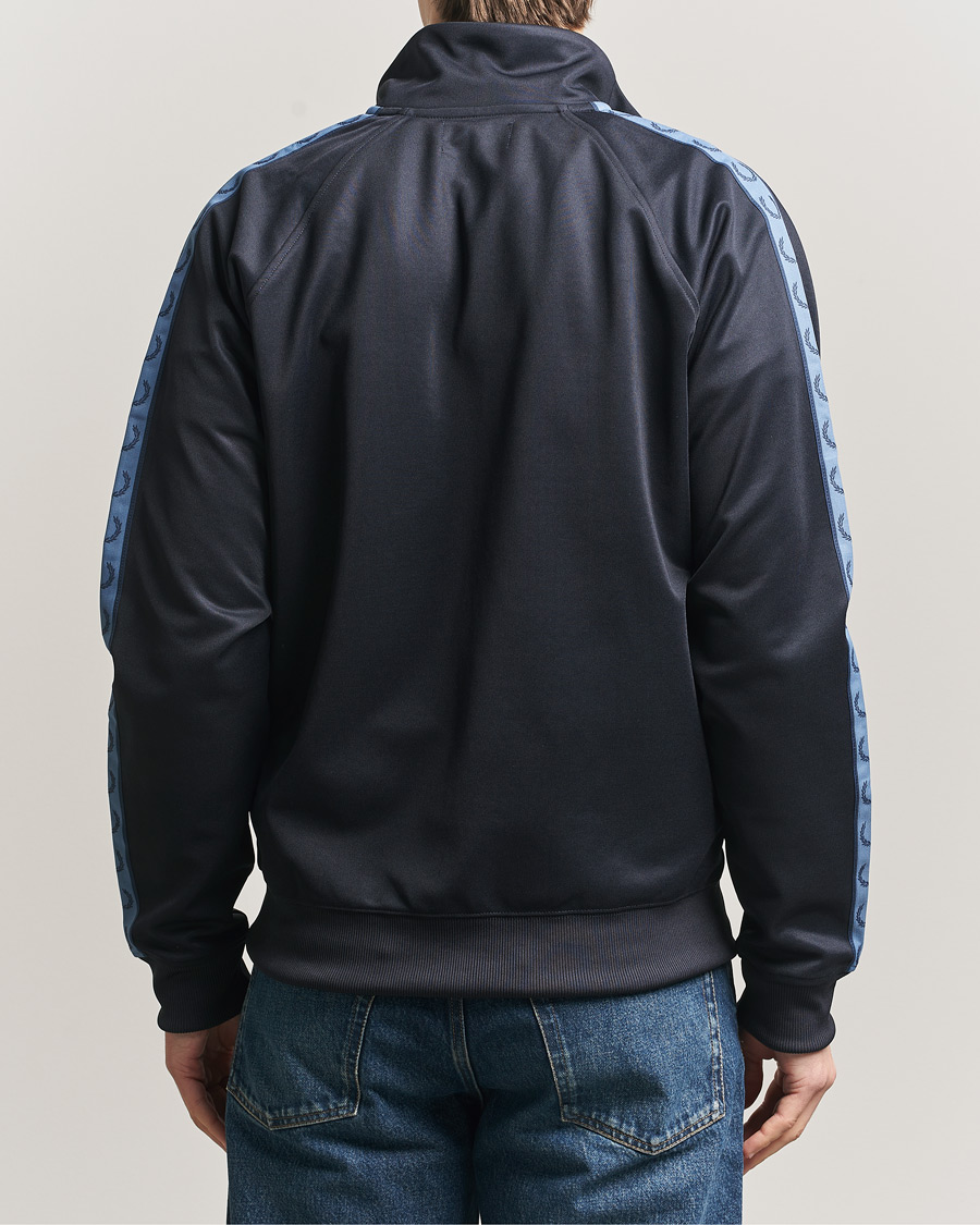 Fred Perry Taped Track Jacket Navy at CareOfCarl.com