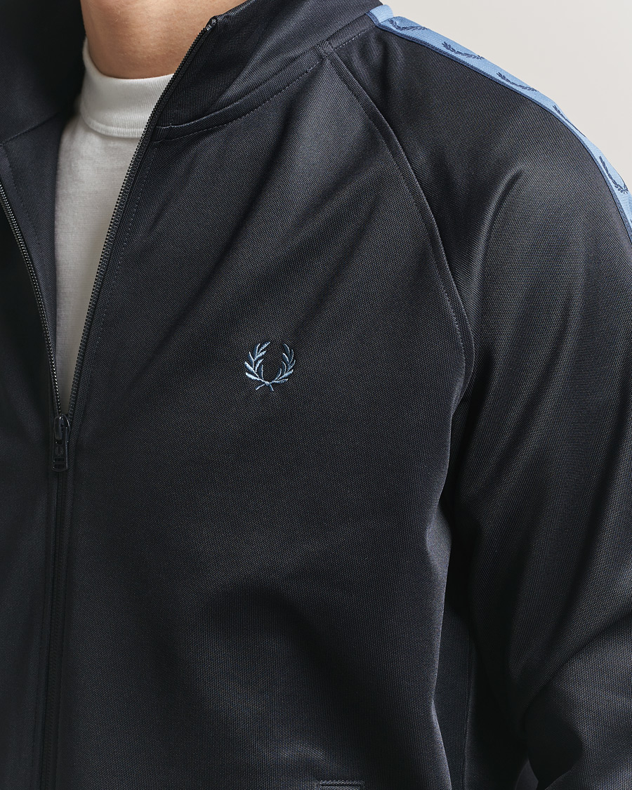 Fred Perry Taped Track Jacket Navy at CareOfCarl.com