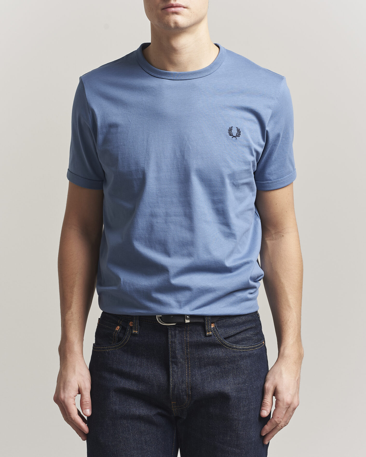 Men | T-Shirts | Fred Perry | Ringer T-Shirt Ace Blue