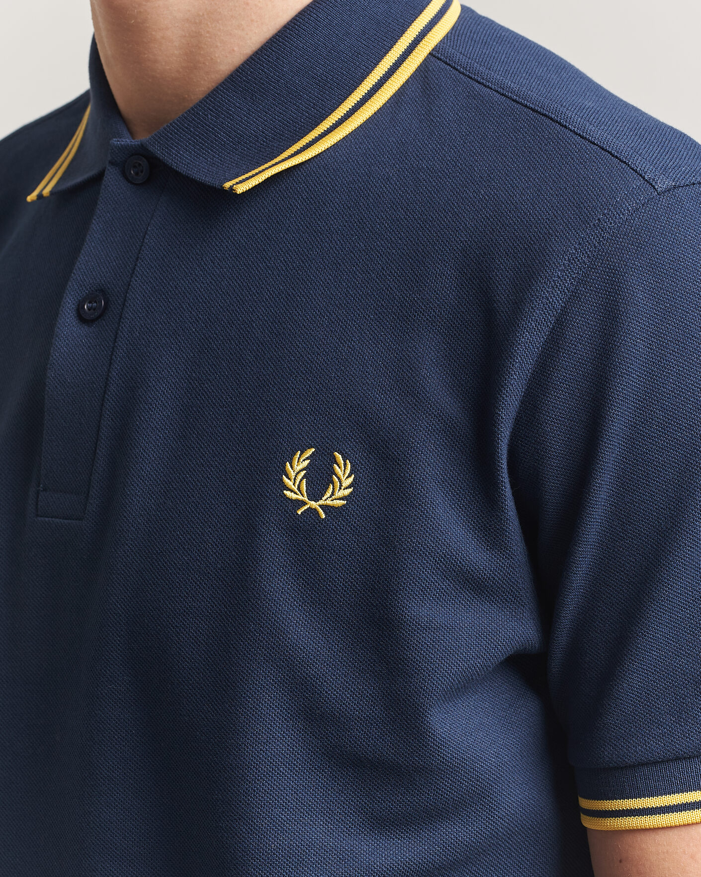Fred Perry Twin Tipped Polo Shirt Tennis Blue at CareOfCarl.com