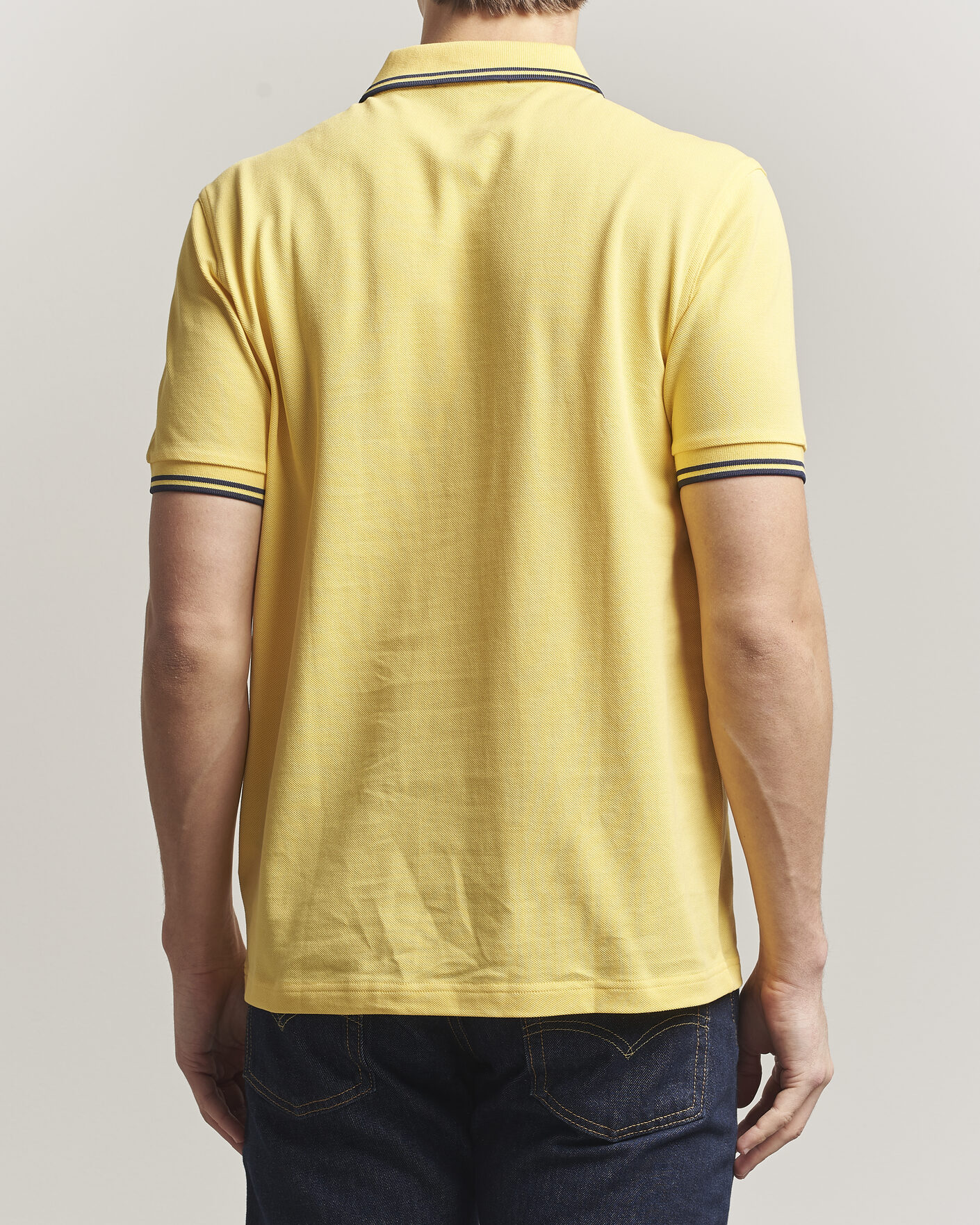 Men | Polo Shirts | Fred Perry | Twin Tipped Polo Shirt Lemon Yellow
