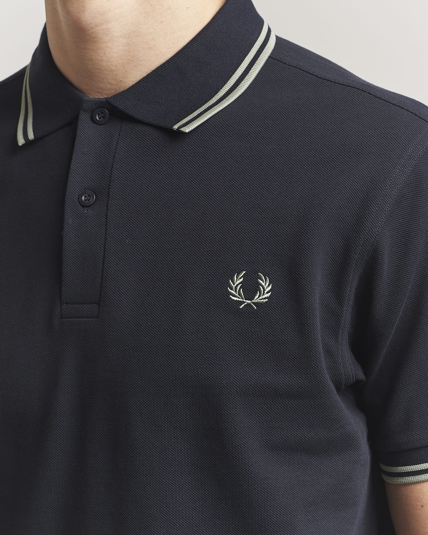 Men | Polo Shirts | Fred Perry | Twin Tipped Polo Shirt Navy